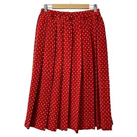 Comme des Garcons COMME des GARCONS Saia de lã Vermelho Outro
