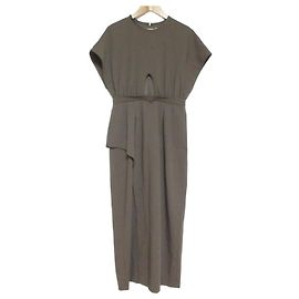 Autre Marque Vestido de una pieza MANOF CUT OUT SET Castaño