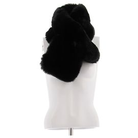 Magda Butrym Echarpe en fourrure synthétique Black