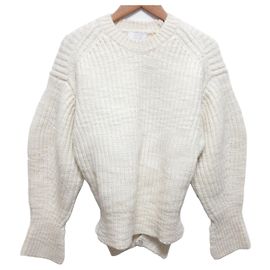 Autre Marque Pull en maille épaisse avec ruban au dos 3.1 Phillip Lim Blanc