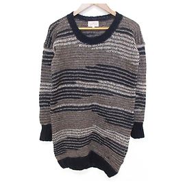 Vivienne Westwood Red Label Grobstrick-Langpullover Braun Marineblau