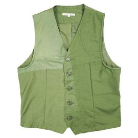 Autre Marque Rebuild by Needles BDU VEST REMAKE Colete de algodão e poliéster Verde Verde oliva