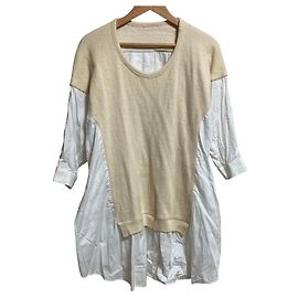 Autre Marque Blouse en maille Docking Y's Yohji Yamamoto Autre Écru