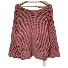 Autre Marque Pullover em malha mesh emmi Rosa