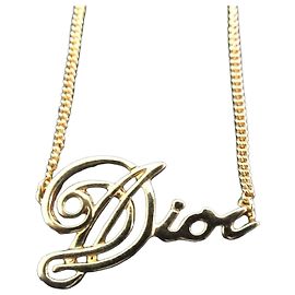 Collana Christian Dior DIOR Logo D'oro
