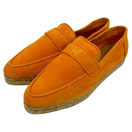 Hermès Mocassins en daim Hermes Orange