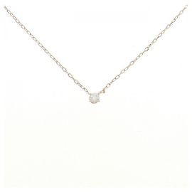 Autre Marque Collier K10 Pink Gold Diamond Rose