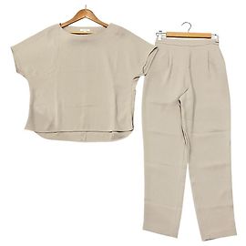 Autre Marque PLST Twill Tapered Pants Set Up Beige