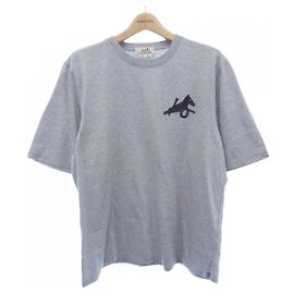 Hermès Camiseta de algodón Hermes Castaño