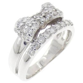 Autre Marque Ponte Vecchio Au750 Diamond Ring Silvery