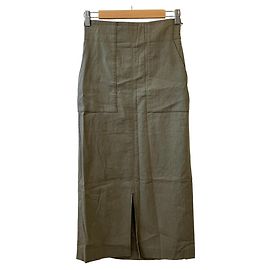 Autre Marque Jupe en coton et lin ROPE Autre Vert