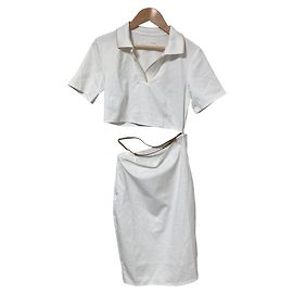 Autre Marque Nike x Jacquemus La Robe Polo Dress Weiß