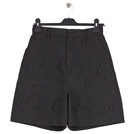 Autre Marque CUSTOMMADE Schwarze Shorts mit Blumenmuster Schwarz