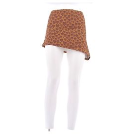 Autre Marque Gonna per costume da bagno stampa leopardata ESTHETE Marrone Marrone