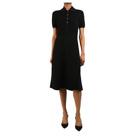 Joseph Vestido polo em malha canelada preto - size XS Preto