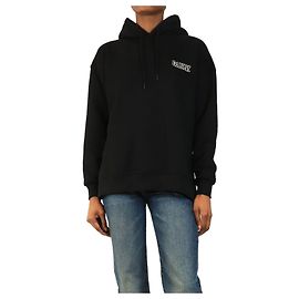 Ganni Sudadera con capucha bordada negra - size XS Negro