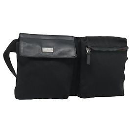 Gürteltasche GUCCI Nylon Black Silver 28566 Andere
