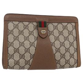 Borsa GUCCI GG Supreme Web Sherry Line PVC Beige Gold 89 01 032 Altro
