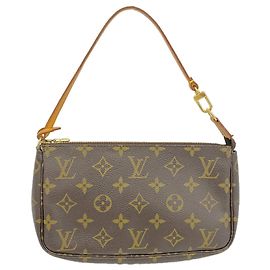 Louis Vuitton Monogram Pochette Accessoires Bag/Pouch Castaño