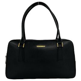 Borsa a mano Burberry in pelle nera Nero