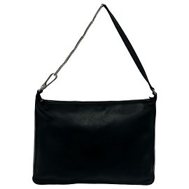 Sac à épaule Fendi en cuir noir Noir