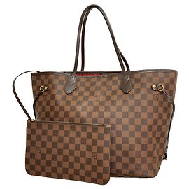 Saco Tote Louis Vuitton Damier Neverfull MM N41358 Ebene Damier ebene