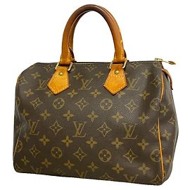 Sac à main Louis Vuitton Monogram Speedy 25 Marron
