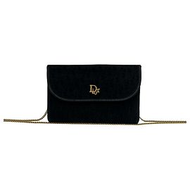 Sac à épaule vintage Christian Dior Noir