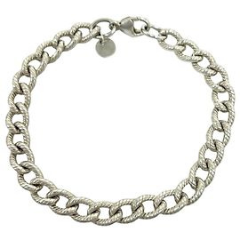Autre Marque Pulseira de Berloques Tiffany Vintage Twist Rope Prata
