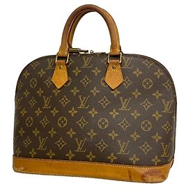 Louis Vuitton Alma Monogram Handbag Brown