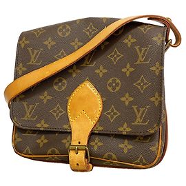 Borsa a tracolla Louis Vuitton Monogram Cartouchiere MM Marrone