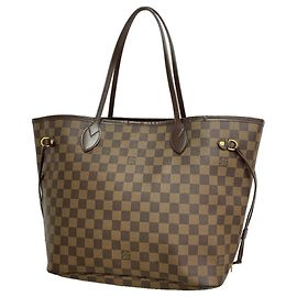 Bolso Tote Louis Vuitton Damier Neverfull MM Damier ebene