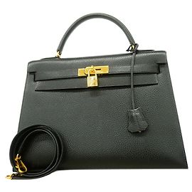Hermès Borsa Hermes Kelly 32 Nero