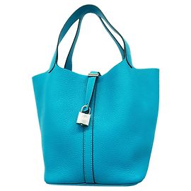 Hermès Sac à main Hermes Picotin Lock MM Turquoise