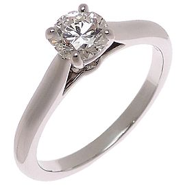 Bague solitaire Cartier en platine 950 et diamants Autre