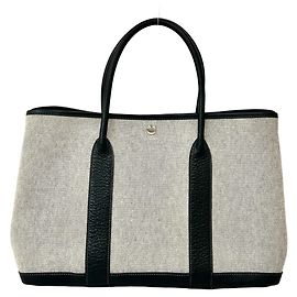 Hermès Bolso Tote Hermes Garden Party PM Castaño Negro