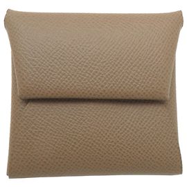 Hermès Hermes Bastia Coin Case in Etoupe Gray Taupe