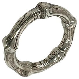 Autre Marque Anello Tiffany Vintage Bamboo Band Argento