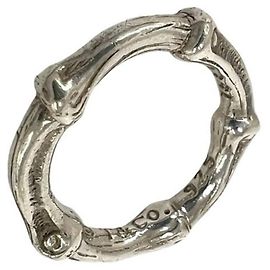 Autre Marque Anillo Tiffany Vintage Bamboo Band Plata
