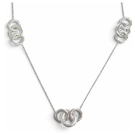 Autre Marque Tiffany & Co. 1837 Interlocking Circle 925 Long Necklace Plata