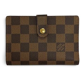 Cartera bi-fold Louis Vuitton Castaño