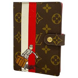 Louis Vuitton Monogram Groom Agenda PM Notebook Cover Rouge