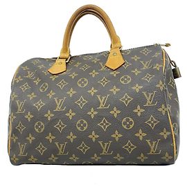 Louis Vuitton Monogram Speedy 30 Handtasche Braun