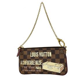 Louis Vuitton Damier Pochette Mila MM N63091 Damier ebene