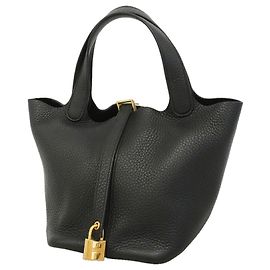 Hermès Sac à main Hermes Picotin Lock PM Noir