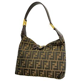 Bolsa Fendi Zucca em nylon e canvas Marrom