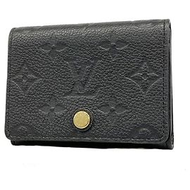 Louis Vuitton Monogram Empreinte Card Case Black