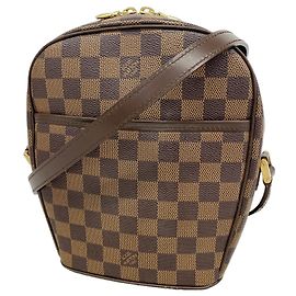 Bolso de hombro Louis Vuitton Damier Ipanema PM Damier ebene