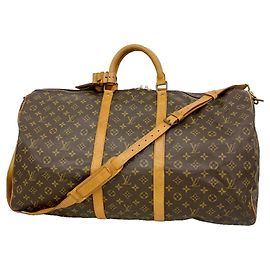 Louis Vuitton Boston Monogram Keepall Bandoulière 60 Brown