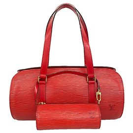 Borsa Louis Vuitton Epi Soufflot Rosso